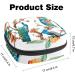 Beautiful Green Storage Bags for Women's Bandages - Peacock Tree Motif Large Menstrual Cup Pocket with Zipper Perfect for Pads Panty Liners and Tampons - Multi-Colored - Buy Online on GoSupps.com