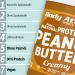 Body Attack Crunchy Vegan Peanut Butter 1kg - Natural Low Sugar 30% Protein No Salt or Palm Fat - Buy Online on GoSupps.com