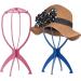 Portable Collapsible Wig Stand Holder for Women - Durable & Travel-Friendly | Wigs Display & Drying Tool - Light Blue (1 Pc) - Buy Online on GoSupps.com