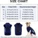 Hjumarayan Dog Jacket - Lightweight Reflective Vest for Small Dogs | Comfortable XS Dark Blue Dog Coat - Buy Online on GoSupps.com