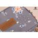 Small Gray Makeup Bag with Brush Organizer - Waterproof Cosmetic Bag for Purse Travel - Women's Toiletry Bag with Detachable Handle - Buy Online on GoSupps.com