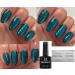 Bluesky Nail Gel Polish GREEN KEEPER Green Glitter Turquoise Glitter UV LED Soak Off (Requires curing under UV/LED Lamp)