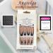 Black Snake Glossy Acrylic False Nails 24PCS Medium Press On Nails | Long Fake Nails with Glue Stickers | Stylish Black Dragon Design | Full Cover Stick On Nails for Women and Girls - Buy Online on GoSupps.com