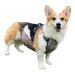 MUDLESS Waterproof Pet Dog Belly Vest Jacket Cover Lightweight Breathable Outdoor Indoor - Clean & Dry in Rain Snow Mud (Grey Grid M) Grey Grid Medium