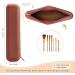 GOLIKEE Travel Makeup Brush Holder - Portable Silicone Cosmetic Bag Case with Zipper, No Fall Out Brushes, Soft & Compact Organizer for Brown - Buy Online on GoSupps.com