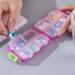Zuihug Pink Travel Pill Organizer - Compact 10-Compartment Pill Box for Wallets - Portable Storage Solution - Buy Online on GoSupps.com