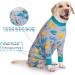 YeaPeeto One-Divider Pajamas for Dogs | Relaxation Allergy & Wound Protection | Cone Alternative for Large & Medium Dog Breeds (4XL Dinosaurs) - Buy Online on GoSupps.com