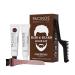 Pacinos Hair & Beard Color Kit (Dark Brown) - Hair Color For Men  Eliminates Grays in 5 minutes  Easy to Apply Brush-In Formula  Enhances Appearance of Hair  For Moustache & Beard