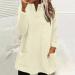 AMhomely Ladies Soft Teddy Fleece Hooded Jumper with Pocket - Beige L - Buy Online on GoSupps.com