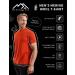 Merino.tech Men's Organic Merino Wool T-Shirt - Lightweight Base Layer - Windsor Blue - Large - Buy Online on GoSupps.com