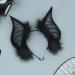 jojobasec Cats Bat Fauxs Furs Ears Headbands Cute Halloween Fancy Dress Cosplays Costume Handmade Animal Furry Ears Hair Hoop Women - Buy Online on GoSupps.com