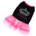 Ranphy Rhinestone Princess Dog Dress - Lace Tutu Vest Skirt for Small Dogs & Cats - XS Pink & Black - Buy Online on GoSupps.com