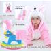 Doladola Unisex Baby Hooded Pink Husky Romper 12-18 Months | Cute Cartoon Animal Jumpsuit for Toddlers | Infant's Pajama Outfit - Buy Online on GoSupps.com