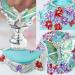 H&D Retro Frosted Blue Glass Perfume Bottle 23ml with Butterfly Stopper - Refillable & Stylish International Shipping - Buy Online on GoSupps.com