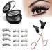 ExcellaElite Magnetic False Eyelashes Double-Layer Magnetic Eyelashes Set Magnetic Eyelashes With Natural Appearance No Eyeliner No Glue Required Light And Easy To Wear Magnetic Eyelashes