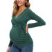 Love2Mi Maternity Breastfeeding Top | Long Sleeve V-Neck | Cute XL Hunter Green - Buy Online on GoSupps.com