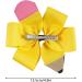 Girls Hair Bows Toddler Hair Clips - Back To School Hair Bows Clips Bow Design Non-slip And Stable Perfect for School Reunion Daily Wear Suanq Yellow - Buy Online on GoSupps.com