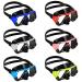 6 Pcs Dive Mask Goggles for Diving Swim Goggles with Nose Cover Swim Mask for Adult Anti Fog Scuba Mask Dive Glasses for Adult Scuba Diving Swim Free Diving 6 Colors