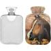 NAANLE 2L Hot Water Bottle with Lid - Horse Print | Pain Relief & Warm Comfort for Bed & Feet | Heat & Cold Therapy - Buy Online on GoSupps.com