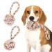 Nobleza 2x dog toys Insmert 100% natural cotton rope dog toys - interactive dashy toys for puppies - Dog Rope Toy - puppy toy - dog toy - 20 cm 20cm