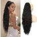 Ponytail Extension 30 Inch Extra Long Drawstring Wavy Curly Ponytails Black Brown Synthetic Fiber Fake Hair piece for Women Ponytail Extension Ponytail Hair Extension(PT139-9H60A) 30Inches PT139-9H60A - Buy Online on GoSupps.com