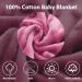 Ultra Thick Swaddle Blanket with Hat | 90 x 90 cm | Geometric Leaves Design | Pink Flowers | Stroller, Baby Carrier, High Chair, Shopping Cart | 6-12 Months - Buy Online on GoSupps.com