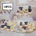 18pcs Black Gold Glitter Dessert Cupcake Cheer to Straight Outta 1983 Vintage 1983 Theme Decor Supplies Happy 41st Birthday Party Decoration - Buy Online on GoSupps.com