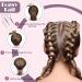 Lictin Hair Styling Set - DIY Hair Modelling Tools Kit for Fast & Simple Spiral Hair Braids - Black - Buy Online on GoSupps.com