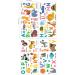 Decowall Colourful Animal Alphabet ABC Kids Wall Stickers - Panda Giraffe Zoo Learning Letter Decals for Nursery & Bedroom - Buy Online on GoSupps.com