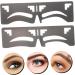 LALAFINA 6 Pcs Eyebrow Ruler Brow Shaping Template Tool Eyebrow Guide Stencil Eyebrow Trimming Guide Ruler - Buy Online on GoSupps.com