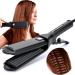 Hair Crimper Ceramic Crimping Iron Hair Waver with 4 Temperature Levels Volumizing Crimper Hair Iron Styling Tools for Fluffy Hairstyle Home Salon Use