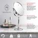 Mirrorvana Large Double Sided 10X and 1X Magnifying Makeup Mirror - 15 Height, 8 Wide with Stand - Gift Box Included - Buy Online on GoSupps.com