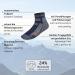 Black Crevice Merino Hiking Socks for Men & Women | Odor-Inhibiting Breathable Trekking Socks in Various Colors & Sizes | Reinforced Toe & Heel | 2 Pairs Short Black/Orange 39-42 - Buy Online on GoSupps.com