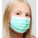 Kata 3-Ply Pleated Disposable Children's Face Masks - Green One Size Box of 50 - International Shipping Available - Buy Online on GoSupps.com