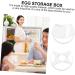 Hemoton 3pcs Egg Storage Box Eggs Food Tray Fridge Mustard Cutlery Tray Egg Holder Refrigerator Egg Cup Assorted Colorx3pcs 17.5x8.5x2cmx3pcs - Buy Online on GoSupps.com