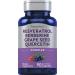 Piping Rock Resveratrol Berberine Grape Seed & Quercetin Complex | 90 Capsules | Non-GMO Gluten Free Supplement