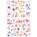 Knaid Watercolor Birds and Flowers Stickers Set - Decorative Scrapbooking Stickers for Kids and DIY Crafts - Buy Online on GoSupps.com