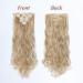 Elailite Clip-In Hair Extensions - Real Hair 8 Tressen 18 Clips 24 inches (60cm) Honeyblond/Blonde 140g - Affordable Quality for Full Hair Transformation - Buy Online on GoSupps.com