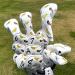 Golf Club Headcover Set - Birdie Birds Design for Driver, Fairway Wood, & Hybrid - White Mallet Putter Cover - 3pcs - Buy Online on GoSupps.com