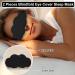 Buy 2 Pieces 3D Blindfold Eye Cover Sleep Mask - 100% Light Blocking Soft & Comfortable for Men & Women - Perfect for Back & Side Sleepers - Buy Online on GoSupps.com