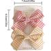 2 PCS Non-Slip Bow Hair Clips for Girls - Purple and Blue Hair Accessories for Christmas, Wedding, Birthday - Red and Yellow Check - Buy Online on GoSupps.com