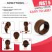 Glamza Women's Magic Hair Bun Snap Styling Donut Former French Twist Band Maker (Light Brown) - Buy Online on GoSupps.com