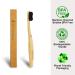 Virgin Forest Bamboo Charcoal Toothbrushes - Pack of 6 | Eco Friendly & Biodegradable - Buy Online on GoSupps.com
