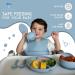 Baby Feeding Silicone Set with Suction Plate, Bib, Utensils - Pink, BPA-Free & Non-Slip - for Infant & Toddler Mealtime - Buy Online on GoSupps.com