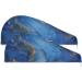 Blue & Gold Marble Hair Towel 2 Pack - Super Absorbent Quick Dry Hair Turbans for Women & Girls - Buy Online on GoSupps.com