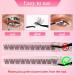 Poiuyoiu Cluster Lashes Kit D Curl | 100Pcs Mixed 8-16mm Individual False Eyelashes | Wispy Extensions with Bond & Seal Glue | Natural Look Reusable Fake Lashes | Ideal for Beginners - Buy Online on GoSupps.com