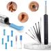 Ear Wax Removal Kit with Camera Ear Camera with 8 Ear Pick Ear Cleaner for iOS & Android HD 1080P Ear Wax Removal Tool Camera Ear Camera Wax Removal to Improve Hearing Ear Wax Camera (minor)