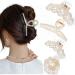 Mehayi 4 pieces large pearl hair clips for women and girls hair clips for thick thin hair fashionable hair accessories headgear styling tools for party wedding type C