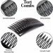 Set of 4 Tort Plain Hair Combs Slides 7cm - Strong Hold Hair Clips for Girls & Women - Buy Online on GoSupps.com