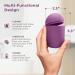 Reusable Silicone Menstrual Cup Case & Sterilizer - EcoBlossom Portable Cleaner & Microwave Steamer - Purple - Buy Online on GoSupps.com